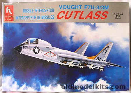 Hobby Craft 1/48 Vought F7U-3/3M Cutlass BAGGED - (F7U3/3M), HC1600 plastic model kit